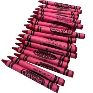 Vintage Hard to Find Crayola Wild Strawberry Crayon 16 Pack Collectable